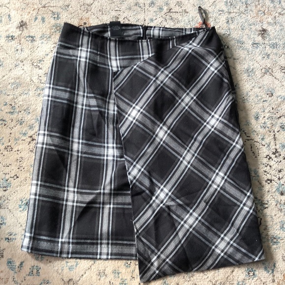 Suzy Shier black and white checkered skirt - Picture 1 of 2